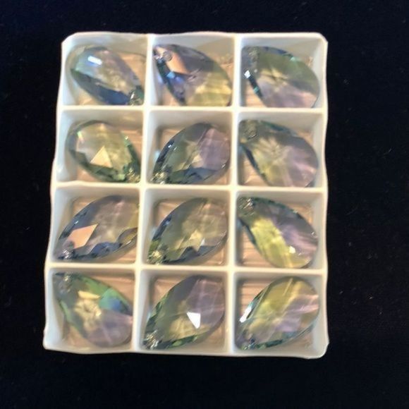 169. Gold Filled Crystal Threader Earrings - Picture 3 of 13